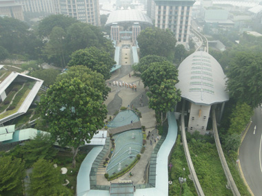 View from the top of Merlion