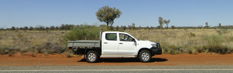 Nuestro coche para Uluru