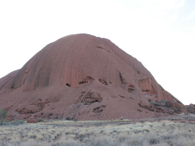 View of Uluru's peak