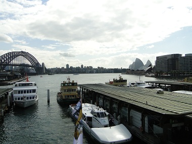 Sydney Harbour from Circular Quay train station