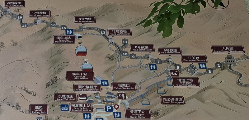 Map of Mutianyu