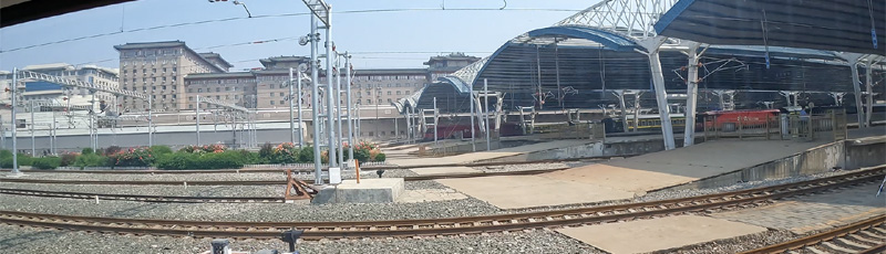 Leaving Beijing train station