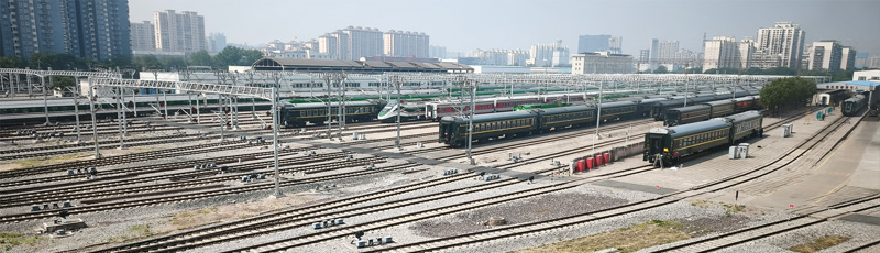 Leaving Beijing train station
