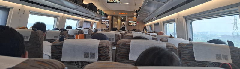 Our high speed train to Xi'an