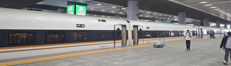 Our high speed train to Xi'an