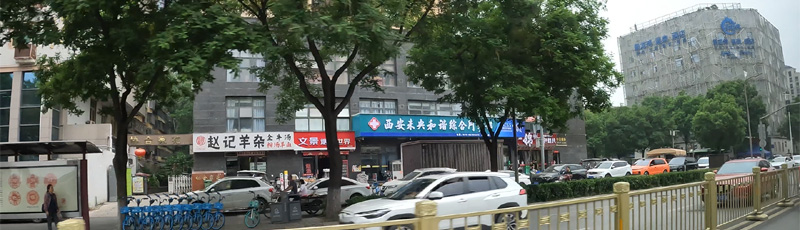 View of Xi'an streets from the Didi