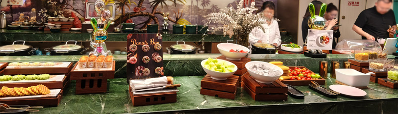 Hotel breakfast buffet