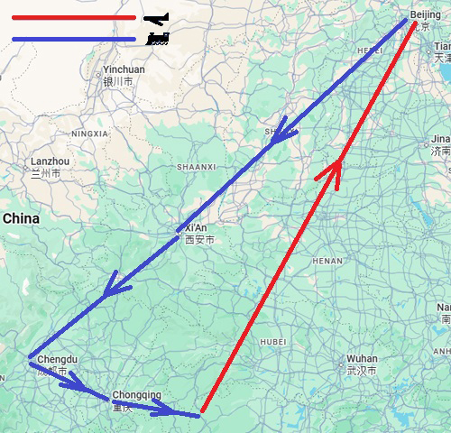 Our itinerary in China