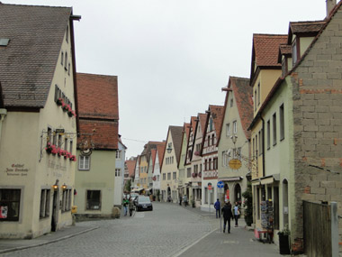 Typical lane in Rothenburg odT