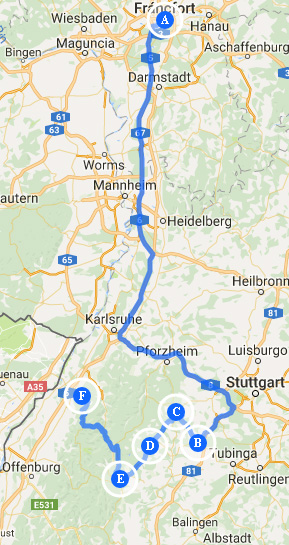 Route through Black Forest