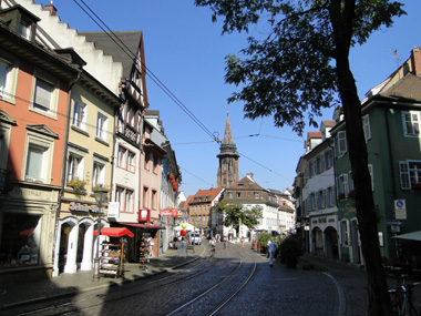 Street of Freiburg's Old City