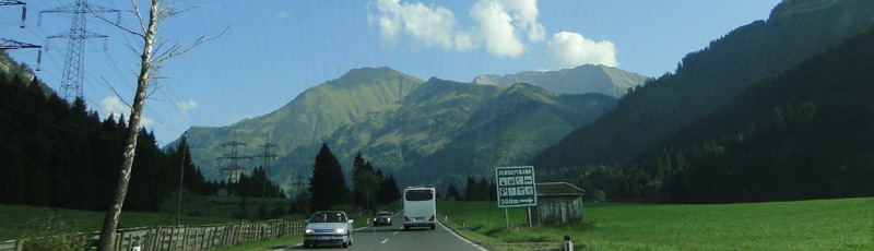 Carretera ausraca camino de Innsbruck