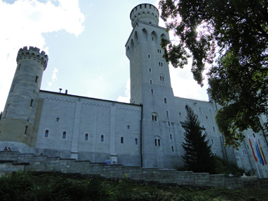Lateral del Castillo de Neuschwanstein
