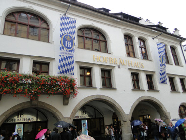 Hofbruhaus beer store in Munich