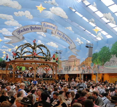 One of the bigger tents in Oktoberfest