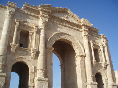Arch of Hadrian in Jerash