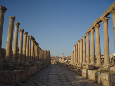 Columnata en Jerash