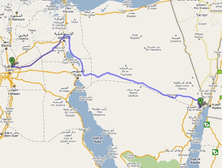 Ruta Taba a Cairo