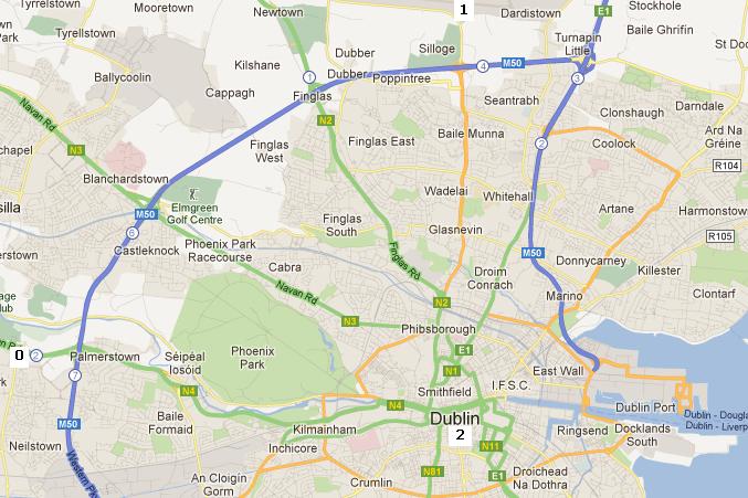 Mapa de Dublin