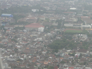 Yogyakarta desde el aire