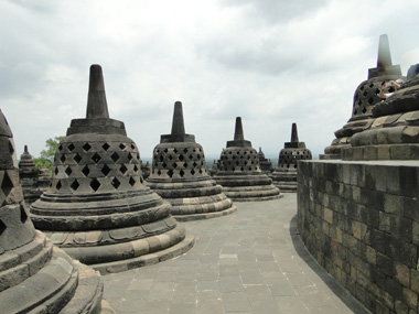 Top of Borobudur Temple