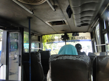Bus from Jombor to Borobudur