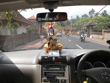 Leaving Ubud for our tour