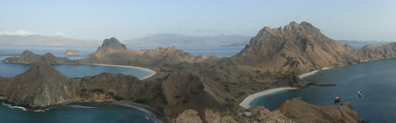 View from the top of Padar Island