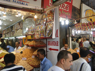 Nut bazaar in Chandni Chowk