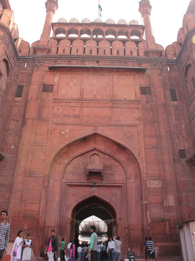 Entrance to Red Fort in Delhi