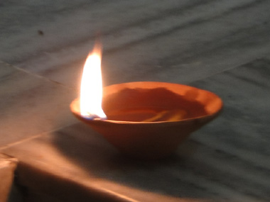 Traditional Diwali lamp