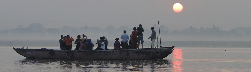 Amanecer desde el Ganges