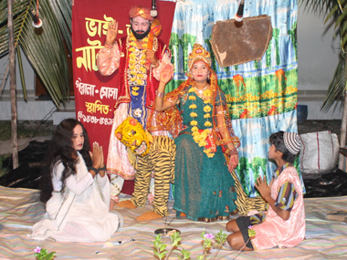 Representacin del mito de Durga