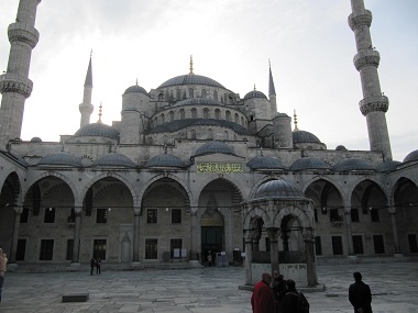 Blue Mosque courtyard