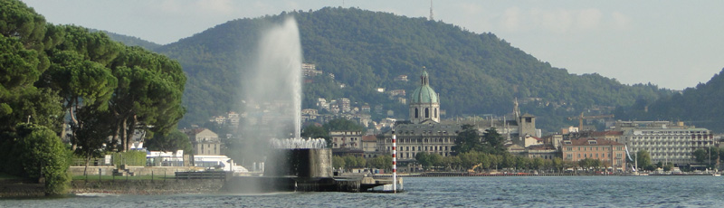 View of como from the lake