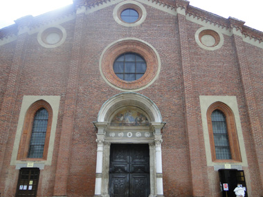 Entrance to Santa Maria delle Grazie