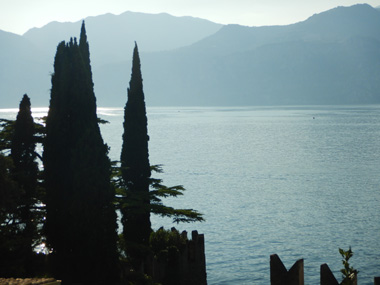 View of Lake Garda from Malcesine's castle