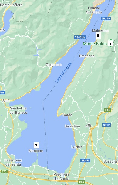 Mapa del Lago di Garda