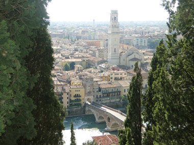 View of Verona from San Pietro's Castle