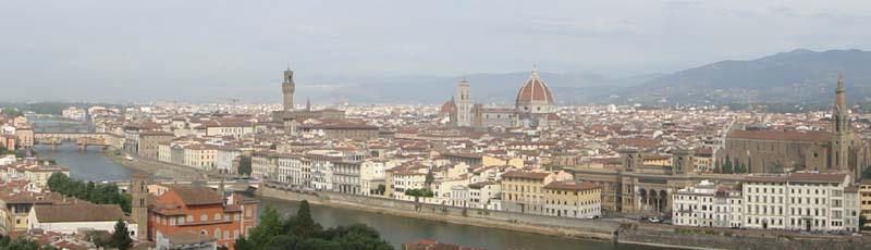Vista de Florencia desde la Piazzola de Michelangelo