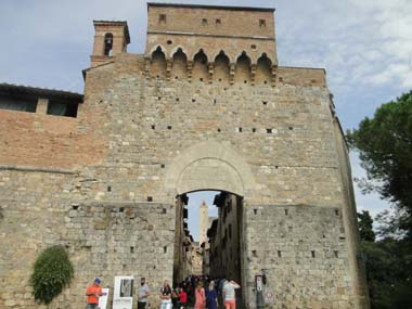San Gimignano's wall gate