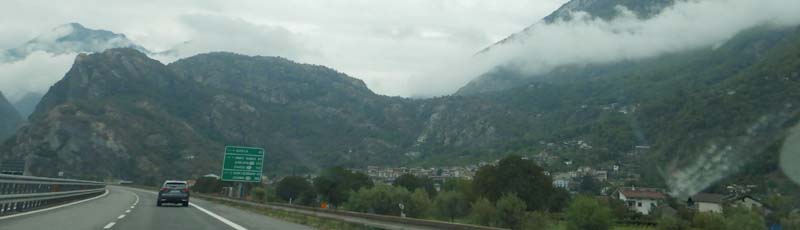 Conduciendo por el Valle de Aosta