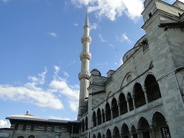 Outside of Blue Mosque