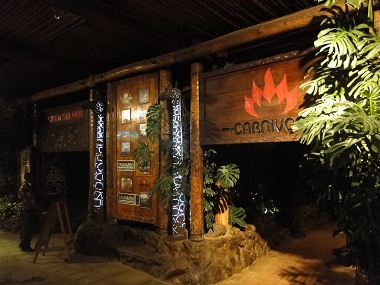 Entrance to Carnivore and Simba Saloon