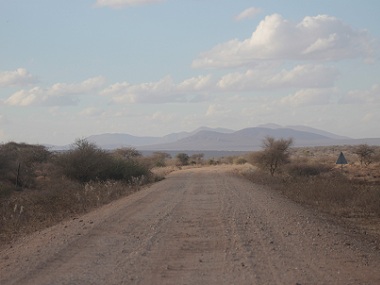 Road to Amboseli's Meshanani Gate