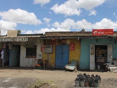 Negocios en las calles de Kenia
