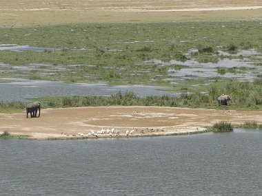 Vistas de Amboseli desde la Colina de observación