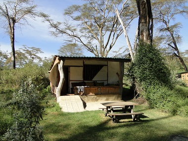 Nuestro bungalow en el Carnelley's Camp