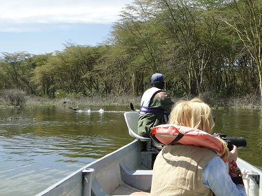 Explorando el lago Naivasha