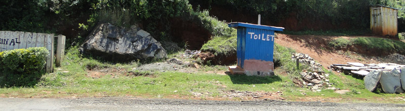 Toilets in Subukia view point